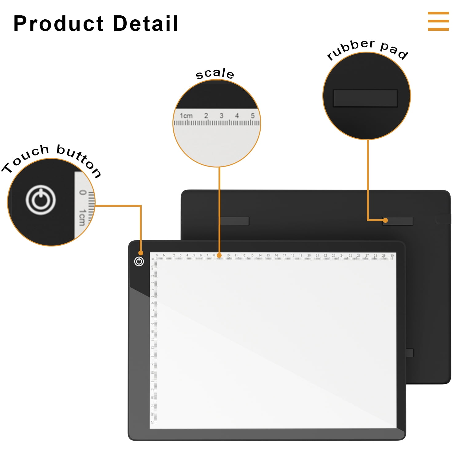 Anivia A4 Ultra-Thin Light Box for Diamond Painting-Black（Ship from USA)
