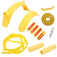 thumbnail image 2 of Scooter Replacement Accessories, Scooter Accessories Set Strong Toughness Practical Front Mudguard Handbrake Silicone Cover Rear Mudguard  For Replacement Yellow, 2 of 8