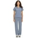 thumbnail image 3 of Set de limpieza COZYFIT, uniforme médico para mujer, color gris roca, talla L, 3 of 7