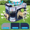 thumbnail image 2 of Corral para perros Cowhill plegable para interior y exterior, impermeable, 2 of 7