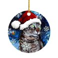 thumbnail image 1 of Colgante de perro y gato para decoración de Navidad, 1 piezas, árbol de Navidad de dibujos animados, colgante de mochila de coche, suministros festivos para el hogar y fiesta, 1 of 4