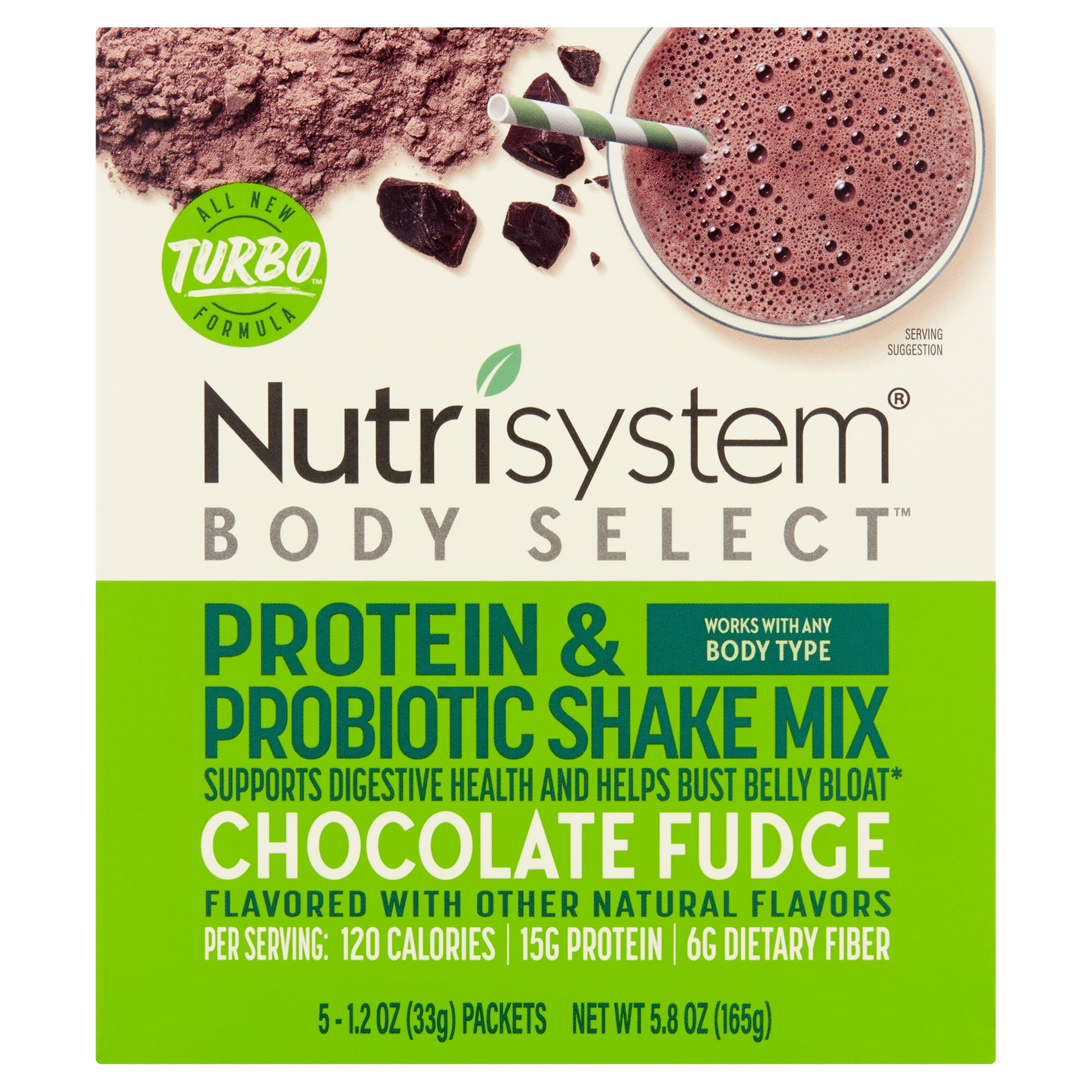 Nutrisystem PROSYNC Shake Mix Chocolate Fudge Protein & Probiotics - 2  Containers - 16.3 oz. each - 28 Servings for sale online