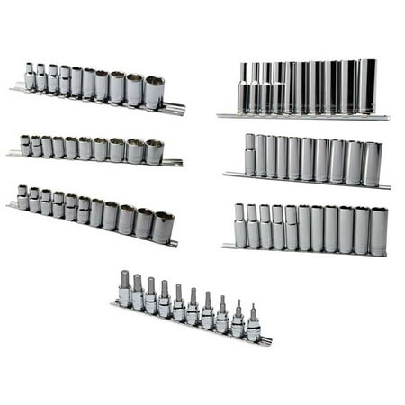 

Eastwood 72 Piece Metric Socket Set 1/2 1/4 3/8 inch Drive 6 Point Shallow and Deep
