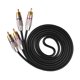 thumbnail image 2 of Cable 2RCA a 2RCA Conector multipropósito Adaptador profesional macho a macho 3 metros, 2 of 8