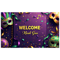 thumbnail image 3 of LUUFILx Mardi Gras Backdrop Banner Welcome Carnival Party Decoration Photography Props Event Background Supplies Celebration Mask Festive Decor, 3 of 8