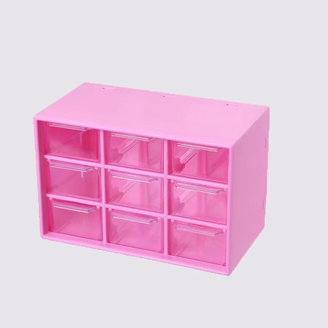 Caja de almacenamiento Jiugongge, venta al por mayor, cajón a prueba de polvo, escritorio, joyería, cosméticos, mesa de estudiante, estudio, dormitorio