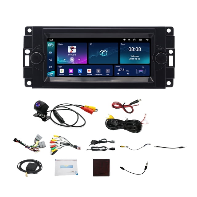 Riwesomey Android 13 232G Car-play Multimedia navegación Bluetooth Cámara de respaldo