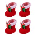thumbnail image 1 of 4 piezas reutilizables Navidad dulces botas dulces regalo almacenamiento botas decoración colgantes, 1 of 5