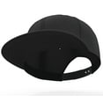 thumbnail image 3 of Daxton Classic Snapback Hat 3D Capital Alphabet Letters Flat Bill Visor Cap, Monotone Black Hat Black Letter K, 3 of 3
