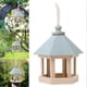 thumbnail image 5 of Hanging Bird Feeder Bird House Shaped Garden Outdoor Birdhouse Wooden Parrots House Garden Nest, 5 of 5