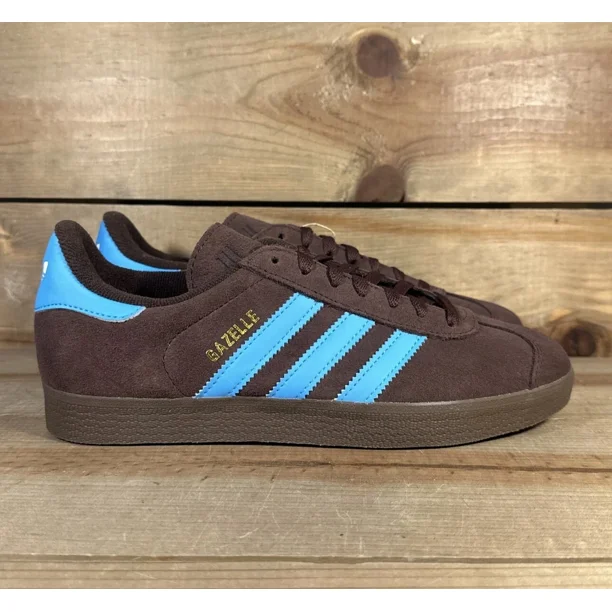 NEW Mens Ad-id-as Gazelle "Shadow Brown Sky Rush" Low Top Lace Up Sneakers JH5392