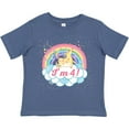 thumbnail image 3 of Inktastic 4th Birthday Unicorn Rainbow Cute Girls Girls Toddler T-Shirt, 3 of 5