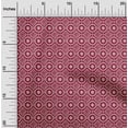 thumbnail image 1 of oneOone Cotton Silk Carmine Red Fabric Geometric Bandhani Craft Projects Decor Fabric Printed By The Yard 42 Inch Wide, 1 of 4