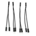 thumbnail image 1 of E-Outstanding 4 Pcs 2 Broches Simple Femelle à Double Mâle Répartiteur pour Pc Carte Mère Interrupteur à Diode Émettant de la Lumière Disque Dur, 1 of 5