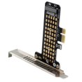 thumbnail image 1 of Tarjeta convertidora M.2 NVME a PCIe4.0 X1 para M Key M.2 NVME SSD 2230/2242/2260/2280 Likrtyny  Para estrenar, 1 of 5