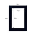 thumbnail image 3 of Torrent Suede Acid Free 16x20 Picture Frame Mats with White Core Bevel Cut for 12x16 Pictures -, 3 of 3