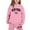 Pink, variant on Tiijoy Toddler Girls Sweatsuit New York Printed Casual Hoodie and Joggers Set, Sizes 3-4Y