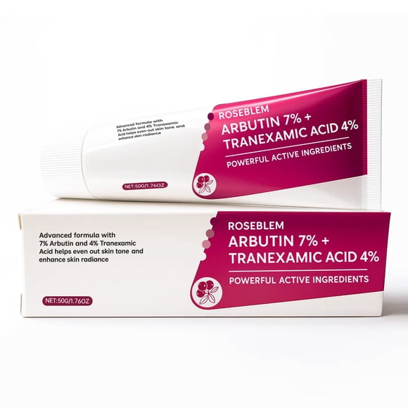Crema Facial Roseblem con Arbutina 7% y Ácido Tranexámico 4% 50 g