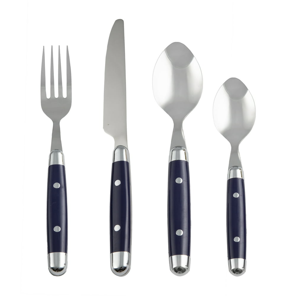 Jubilee Blue 18/0 16Piece Flatware Set, Service for 4