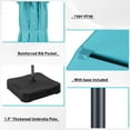 thumbnail image 6 of Autlaycil 15 ft Rectangle Patio Umbrella with Umbrella Base 48 LED lights for Market Patio Solar Umbrella (Blue), 6 of 7