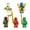 C, variant on 5PCS Ninja Building Blocks Minifigure Set 1.77Inch Ninja Character Action Figures Model Creative Collection Toy Set for Kids, Boys,and Enthusiasts(D)