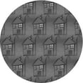 thumbnail image 1 of Ahgly Company Tapis d'Intérieur Lavable en Machine Carré Gris Transitionnel, 3 Pieds Carré, 1 of 7