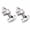 Silver, variant on 1 Pair Lazy Susan Cabinet Hinges for Corner Kitchen Cabinet, 135 Degree Full Overlay Concealed Hinges, Compatible with Bi-Fold Corner Cupboard Door Hardware, Face Frame Mount with Screws, Satin Nick
