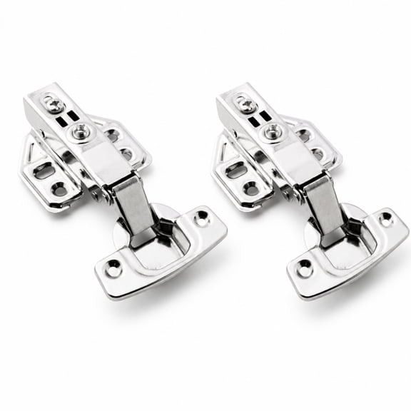 2 Packs Full Overlay Cabinet Door Hinges,105 Degree Adjustable Concealed Kitchen Cabinet Hinges Soft Close for Face Frame Cabinet
