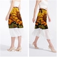 thumbnail image 4 of Sunflower Elegant Chiffon Beach Dress with Polyester Straps - for Your Sunny Day at the Beach, 4 of 6