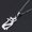 Silver, variant on Stainless Steel Silver Cable Fox Pendant Necklace 17.71 Inch 1.5mm Lobster Clasp P76