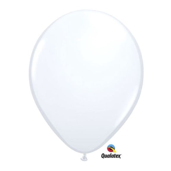 Burton & Burton 16" White Qualatex Balloons, Pack/50