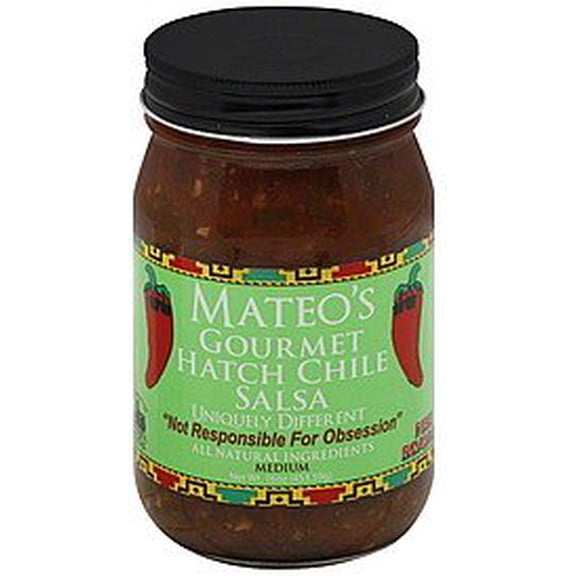 Mateos Gourmet - Mateos Gourmet Hatch Chile Salsa - 16 Oz, Case of 6