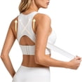 thumbnail image 2 of Posture Corrector Bra for Women, Wireless Cross-Back Full Coverage Front-lock Support Push Up Bras, 2 of 9