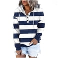 thumbnail image 1 of WEAIXIMIUNG Oversized Sweatshirt for Women Plus Size with Pockets Women's Pullover Drawstring Hoodies Tops Button Down Long Sleeve Sweatshirts with Pocket, 1 of 5