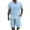 Sky Blue, variant on Fgnfyis European Solid Color Jacquard Short Sleeved Shirt Shorts Men Casual Loose Comfortable Business Trade Loose Trend Two Piece Set Two Piece Sets for Men Pink XXL