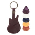 thumbnail image 3 of 1 Set Guitar Pick Holder Keychain Durable Rectangular Copper Coffee For Guitarists With Picks Bulk, 3 of 8