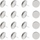 thumbnail image 1 of 200 piezas de aretes de acero inoxidable de 14 mm con base plana redonda y engaste para cabujón, ideales para la creación de aretes., 1 of 6