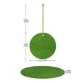 thumbnail image 4 of Hermoso adorno colgante navideño de césped verde para árbol de Navidad - Decoraciones colgantes de cerámica para fiestas - Ideas para regalar adornos navideños, 4 of 8