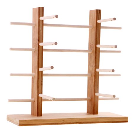 Wooden Frame Rack Shop Retail Eyeglasses Display Stand Case - 4-Layer ...