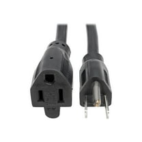 Eaton Tripp Lite Series Power Extension Cord, NEMA 5-15P to NEMA 5-15R - Heavy-Duty, 15A, 120V, 14 AWG, 15 ft, Black - Power extension cable - NEMA 5-15P to power NEMA 5-15R - AC 125 V - 15 A - 15 ft - black - North America - for P/N: GC1800L, GC3000L