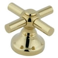 thumbnail image 3 of Kingston Brass KB6692EX Elinvar Polished Brass Tub and Shower Faucet Set with Cross Handle, 3 of 6