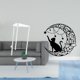 thumbnail image 2 of Mesita de noche,Mesa auxiliar de acrílico transparente,mesa auxiliar transparente de 2 niveles,Arte de pared,Estatua decorativa de pared de gato negro de metal,Escultura de pared de metal, 2 of 8