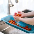 thumbnail image 2 of Cesta coladora: lava verduras y frutas, escurre la pasta cocida y seca los platos, extensible, Nuevos elementos esenciales para la cocina del hogar (7,9 W X 14,5-19,5, 2 of 5