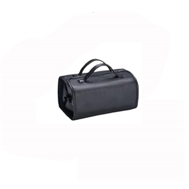 Yhmxh Neceser de viaje con 4 compartimentos transparentes desmontables, bolsa de maquillaje colgante de cuero 4 en 1, enrollable, de gran capacidad, compacto y plegable.