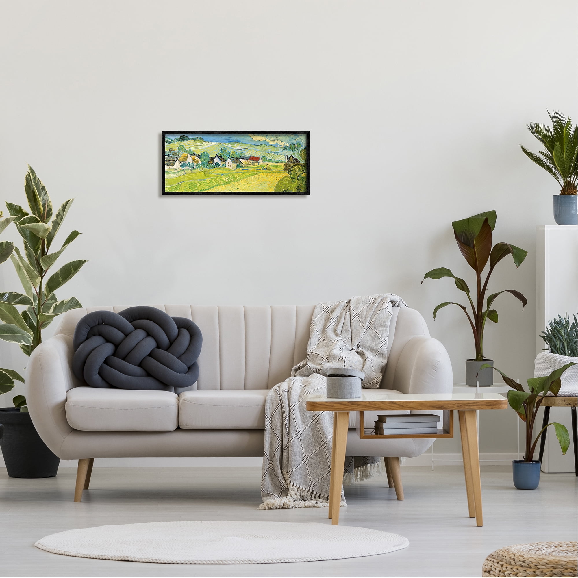 Stupell Vue Ensoleille Van Gogh Classic Landscape Painting Black Framed Art Print Wall Art