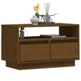 thumbnail image 2 of vidaXL Meuble TV Miel Brun 60x35x37 cm Pin Massif, 2 of 5