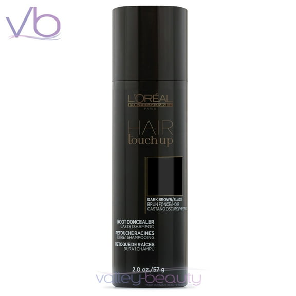 L’Oreal Professionnel Hair Touch Up | Instant Root Concealer (Dark Brown / Black), 2oz