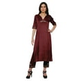 thumbnail image 1 of Moomaya Vêtements Indiens Traditionnels pour Femmes Kurta en Viscose Robe de Soirée, 1 of 1
