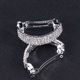 thumbnail image 2 of 2pcs Crystal Spring Hair Clips Aleación Corta pasadores de pelo pasadores para damas chicas mujeres (plata), 2 of 5