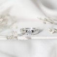 thumbnail image 4 of Rosec Jewels Certified Lab Grown Diamond Mens Engagement Ring - EF-VS Quality, 18K White Gold, US 10.50, 4 of 8